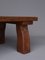 Tavolino da caffè brutalista Mid-Century in legno massello, Immagine 11