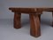 Mid-Century Brutalist Coffee Table in Solid Wood 8