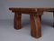 Mid-Century Brutalist Coffee Table in Solid Wood, Image 8