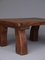Tavolino da caffè brutalista Mid-Century in legno massello, Immagine 12