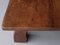 Tavolino da caffè brutalista Mid-Century in legno massello, Immagine 5