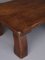 Mid-Century Brutalist Coffee Table in Solid Wood, Image 7