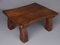Mid-Century Brutalist Coffee Table in Solid Wood, Image 10