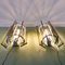 Italian Smoked & Clear Glass Sconces in Style of Veca, 1970s, Set of 2, Image 3