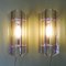 Italian Smoked & Clear Glass Sconces in Style of Veca, 1970s, Set of 2 2
