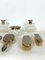 Italian Silver Plated and Blown Murano Glass Bathroom Set, 1940s, Set of 7 14
