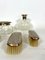 Italian Silver Plated and Blown Murano Glass Bathroom Set, 1940s, Set of 7 10