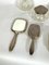 Italian Silver Plated and Blown Murano Glass Bathroom Set, 1940s, Set of 7 5