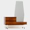 Mid-Century Modern Dressing Table in Rosewood with Mirror and Adjustable Legs, Image 1