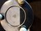 Appendiabiti Art Déco in porcellana bianca color crema e metallo argentato con piedi in bachelite color crema di WMF, Germania, Immagine 9
