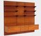 Mid-Century Wall Unit System in Teak with Floating Sideboard and Bookshelves, Image 1