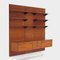 Mid-Century Wall Unit System in Teak with Floating Sideboard and Bookshelves, Image 2