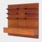 Mid-Century Wall Unit System in Teak with Floating Sideboard and Bookshelves 7