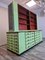 Credenza da farmacia modulare in legno verde, set di 2, Immagine 21