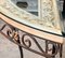 Console Table in Patinated Iron and Crystal 6