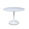 Mid-Century Modern Tulip White Circular Dining Table by Maurice Burke for Arkana, 1960s 1