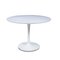 Mid-Century Modern Tulip White Circular Dining Table by Maurice Burke for Arkana, 1960s, Image 1