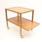 Mahogany Serving Cart by Josef Frank for Svenskt Tenn, 1980s, Image 2