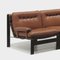 Mid-Century Element Sofa aus braunem Leder, 1960er 3