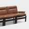 Mid-Century Element Sofa aus braunem Leder, 1960er 4