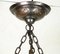 Antique Hanging Ceiling Lamp in Brass, 1900s 3