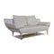 Blue Gray Leather Two-Seater 1600 Couch with Function by Rolf Benz 7