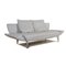 Blue Gray Leather Two-Seater 1600 Couch with Function by Rolf Benz, Image 3