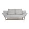 Blue Gray Leather Two-Seater 1600 Couch with Function by Rolf Benz, Image 1