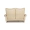 Cream Leather Two-Seater Laauser Sofa 9