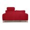 Red Fabric Two-Seater Cocoon Couch by Willi Schillig 9