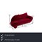 Red Velvet Two-Seater Couch by Bretz Gaudi 2