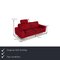 Red Fabric Three-Seater Cocoon Couch by Willi Schillig 2