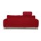 Red Fabric Three-Seater Cocoon Couch by Willi Schillig 9