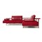 Canapé d'Angle Dono en Tissu Rouge avec Revêtement Partiel New par Rolf Benz 12