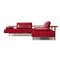 Rotes Dono Ecksofa mit teilweisem New Bezug von Rolf Benz 12