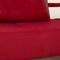 Canapé d'Angle Dono en Tissu Rouge avec Revêtement Partiel New par Rolf Benz 3