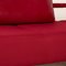 Red Fabric Dono Corner Sofa with Partial New Cover by Rolf Benz 3