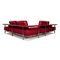 Canapé d'Angle Dono en Tissu Rouge avec Revêtement Partiel New par Rolf Benz 11