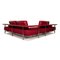 Red Fabric Dono Corner Sofa with Partial New Cover by Rolf Benz 11