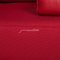 Canapé d'Angle Dono en Tissu Rouge avec Revêtement Partiel New par Rolf Benz 7