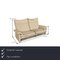 Cream Leather Three Seater Laaus Couch 2