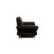 Black Leather Two Seater Rossini Couch with Function from Koinor 8