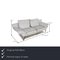 Blue Gray Leather Three-Seater 1600 Couch with Function by Rolf Benz 2