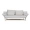 Blue Gray Leather Three-Seater 1600 Couch with Function by Rolf Benz 1