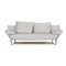 Blue Gray Leather Three-Seater 1600 Couch with Function by Rolf Benz, Image 1