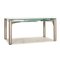 Glass Silver Dining Table with Function by Ronald Schmitt 1