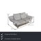 Graues 1600 Leder Sofa Set mit Fußhocker und Funktion von Rolf Benz, 3er Set 3