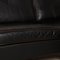 Black Leather Conseta Corner Sofa from Cor 3