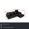 Black Leather Conseta Corner Sofa from Cor 2