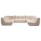 Togo Boucle Modular Sofa in White by Michel Ducaroy for Ligne Roset, Set of 5, Image 1